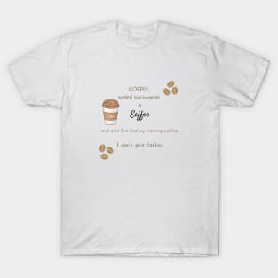 Coffee Spelled Backwards T-Shirt